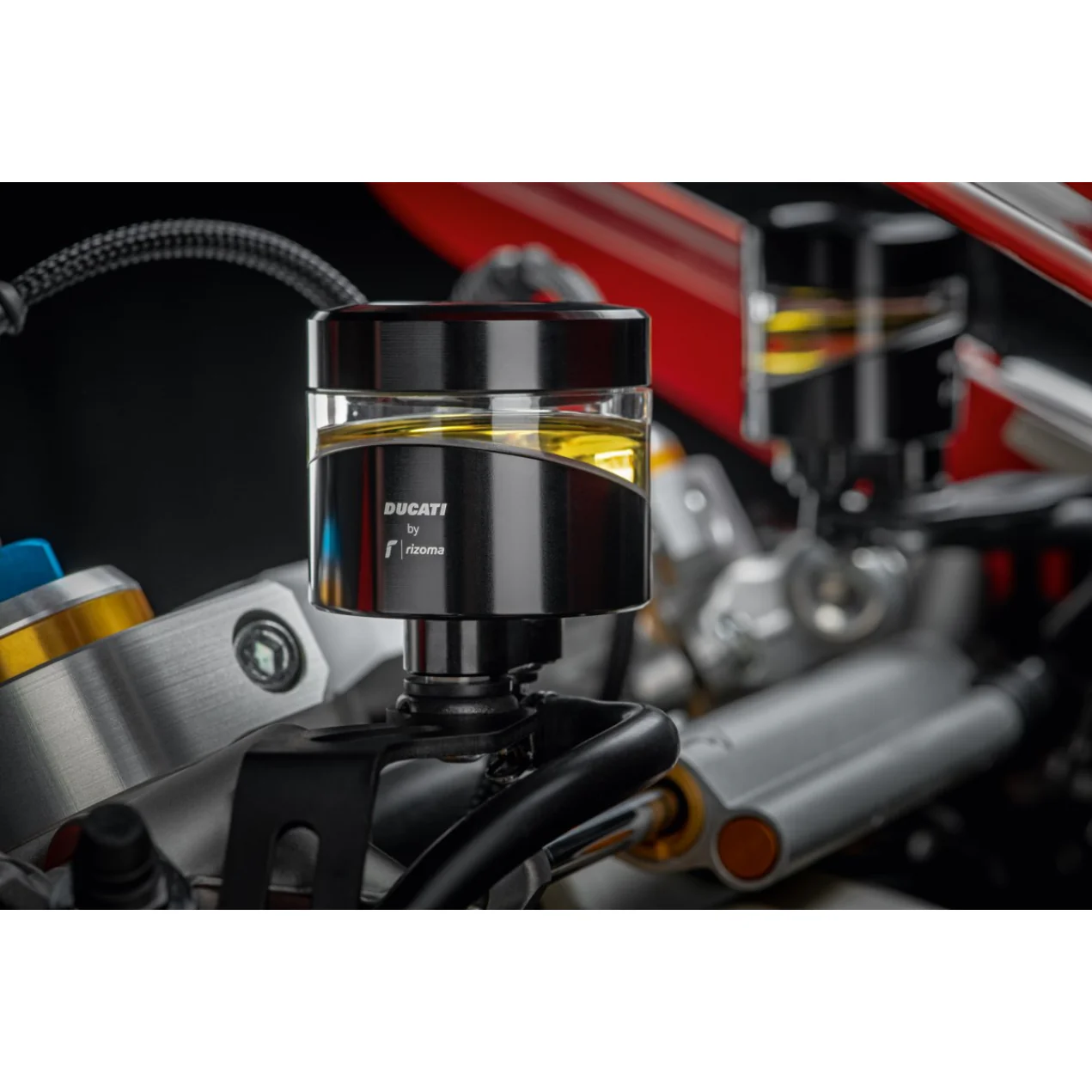 Ducati Rizoma Brake Fluid Reservoir Black - Image 2