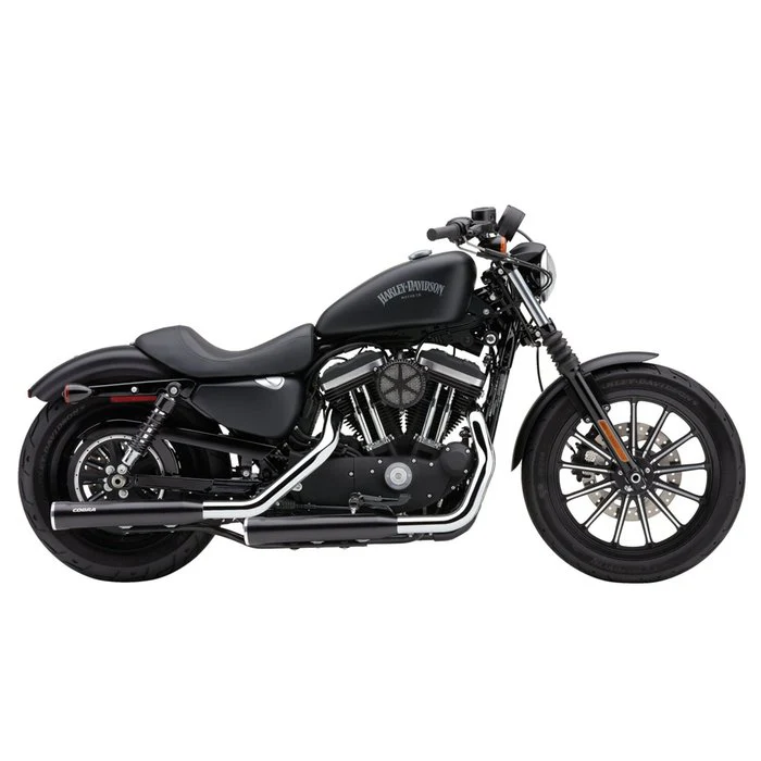 Cobra, 3" RPT Race Pro slip-on mufflers. Black SPORTSTER 2014-2022 XL 1200 883