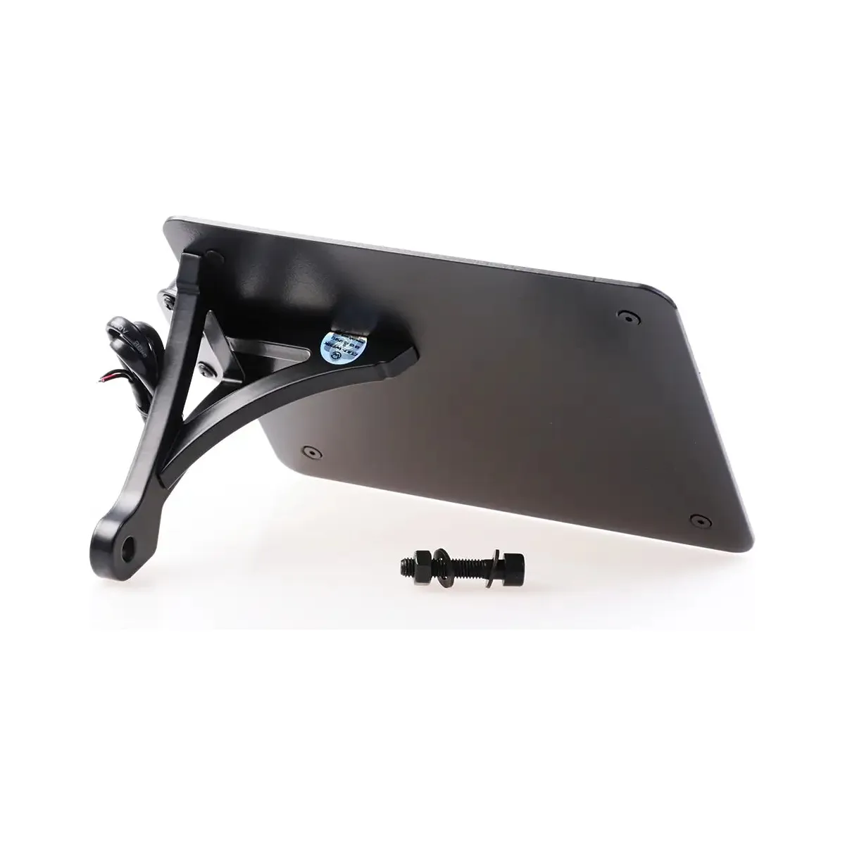 Cult- Werk sidemount License Plate kit Switzerland 180 x 140 mm Black RH1250s - Image 2