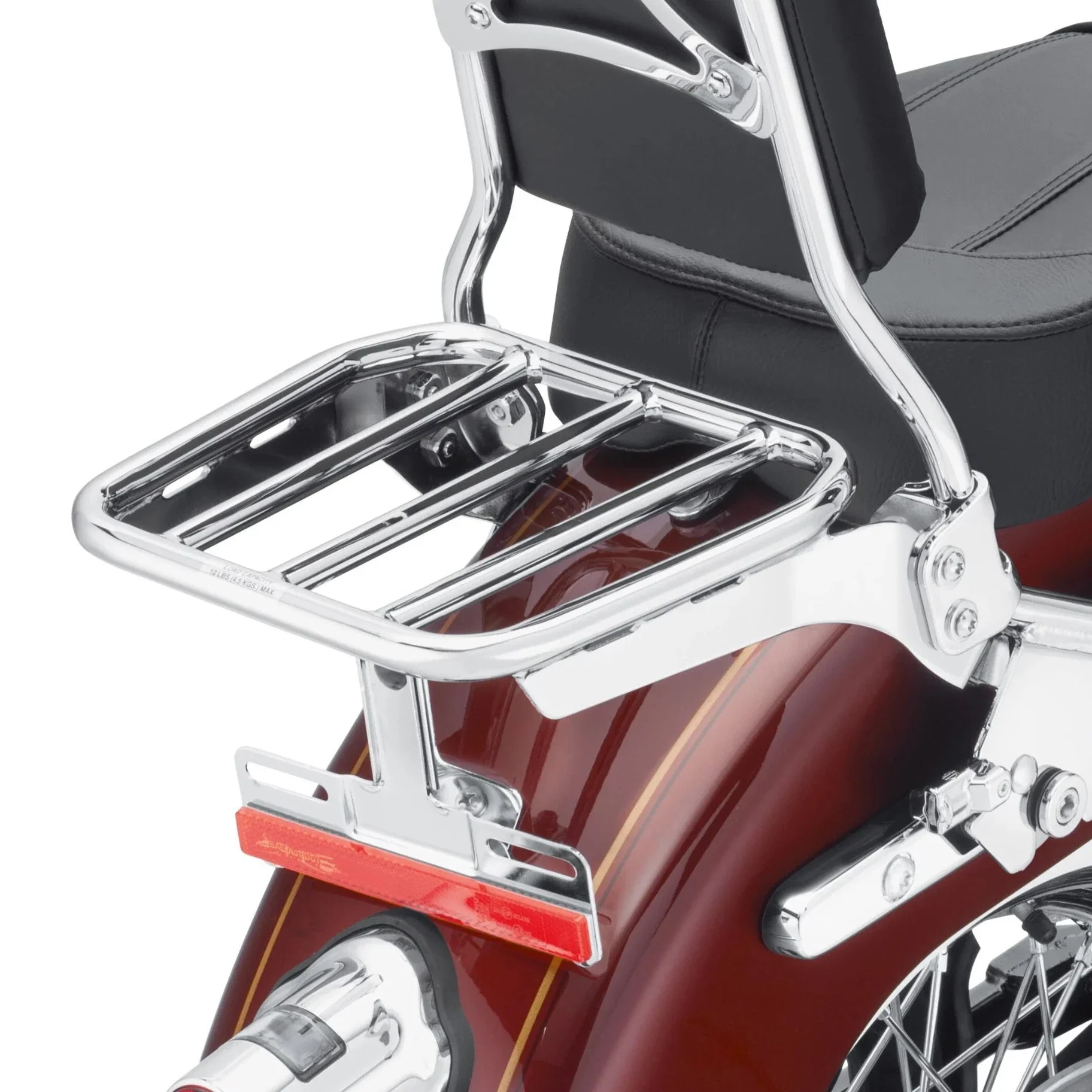 Harley-Davidson® Sport Luggage Rack for HoldFast Sissy Bar Upright - Chrome - Image 2