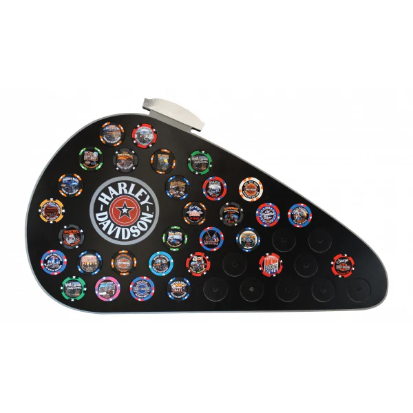 Harley-Davidson® Gas Tank Magnetic Frame (holds 39 Poker Chips) - Image 2