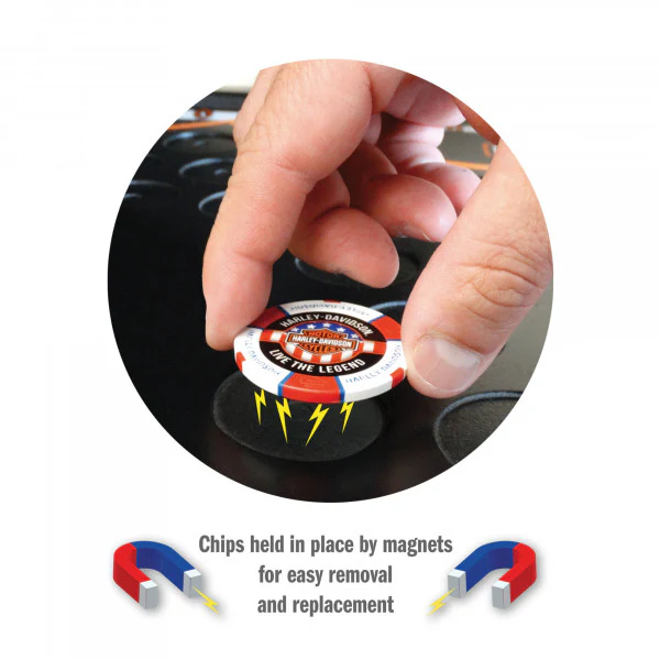 Harley-Davidson® Gas Tank Magnetic Frame (holds 39 Poker Chips) - Image 3