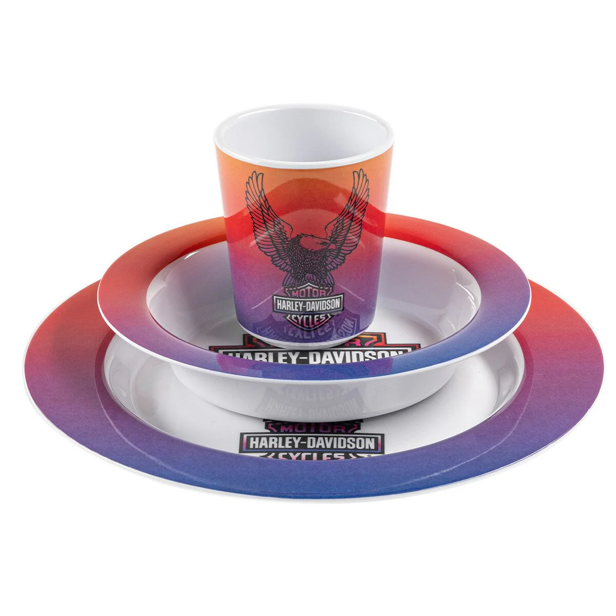 Harley-Davidson® Kid's Cup & Plate Set - Image 2