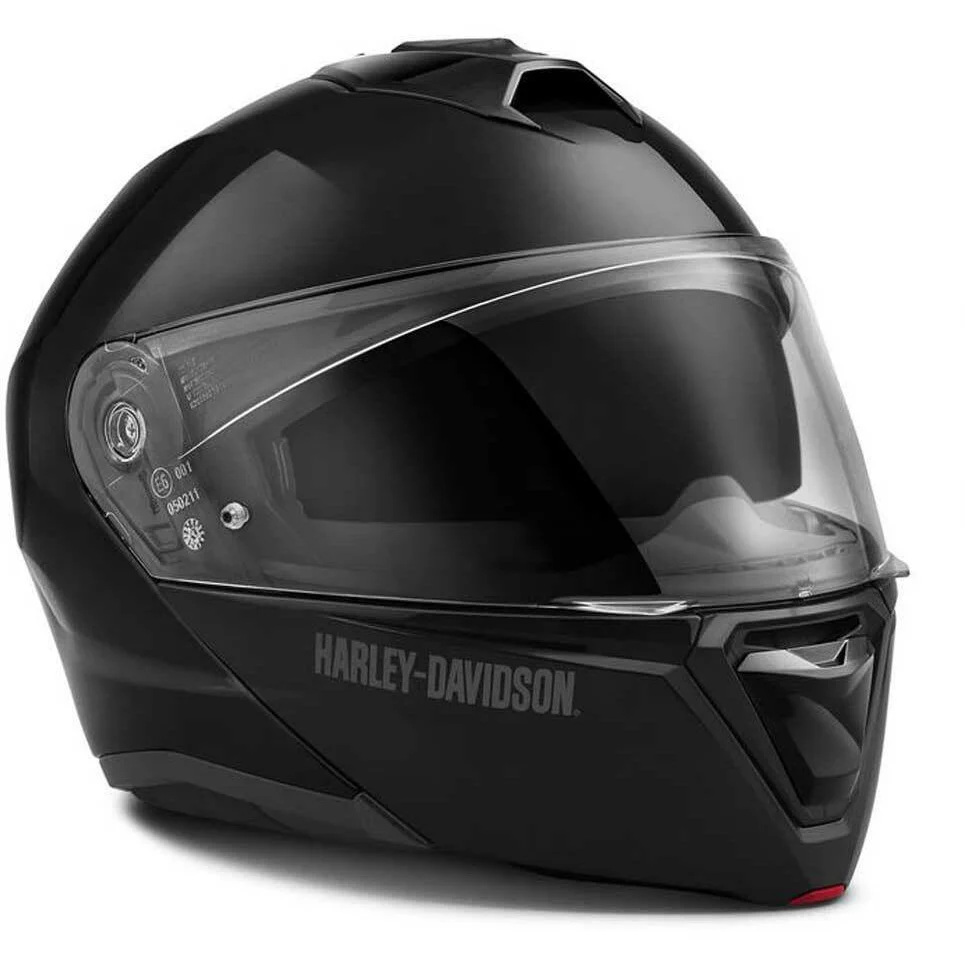 Harley-Davidson® Men's Capstone Sun Shield Modular Helmet, Gloss Black - Image 4