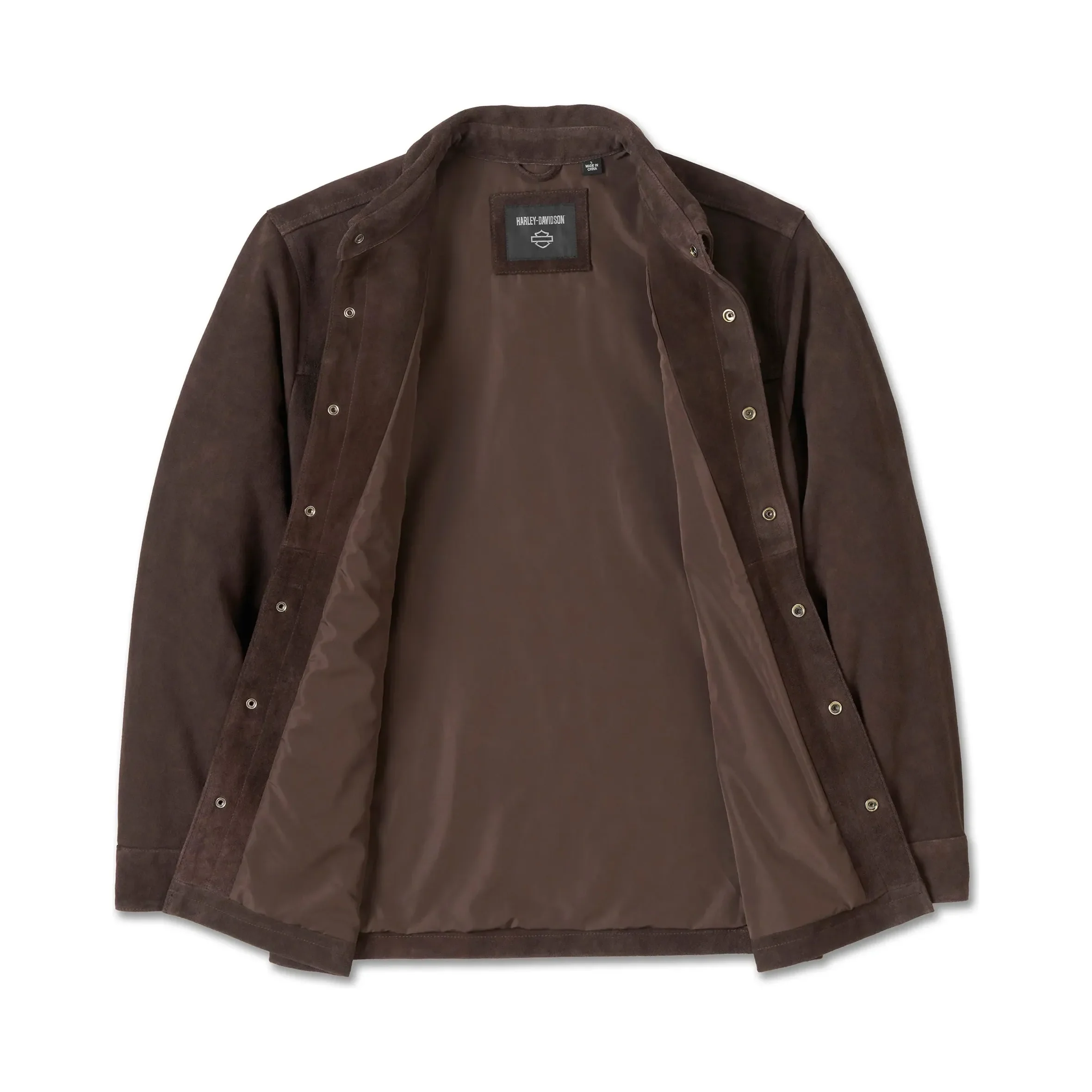 Harley-Davidson® Milwaukee Aviator Suede Overshirt - Image 3
