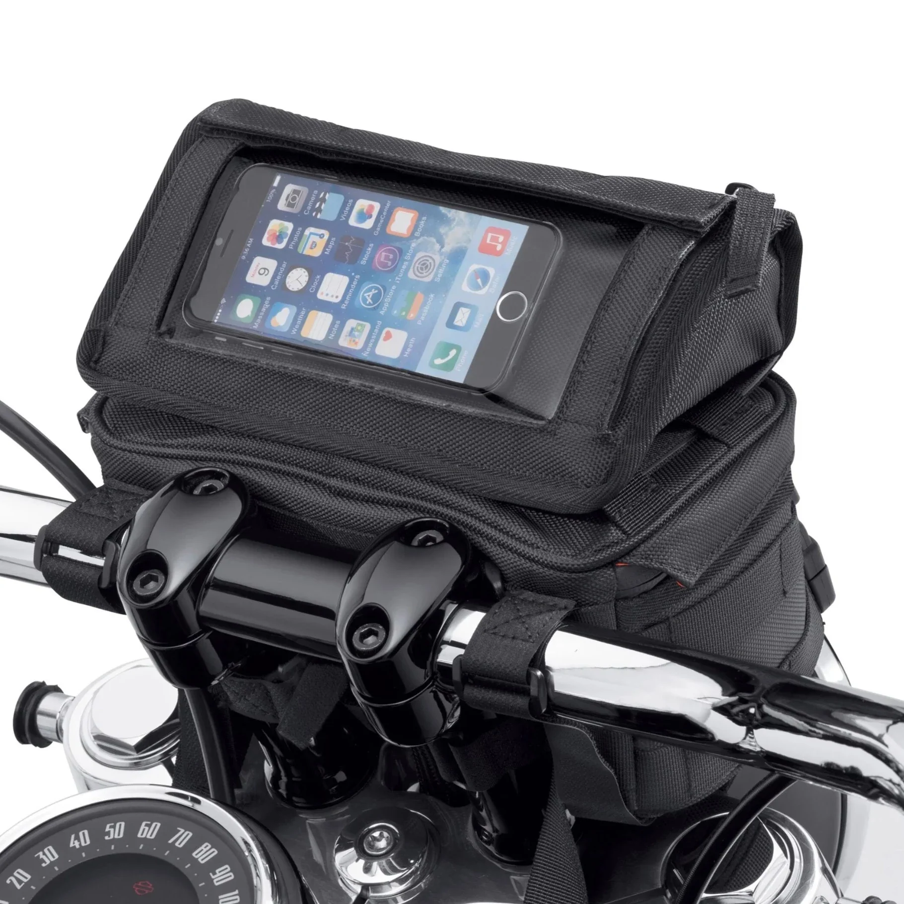 Harley-Davidson® Overwatch Large Handlebar Bag, Universal Fit - Black - Image 5