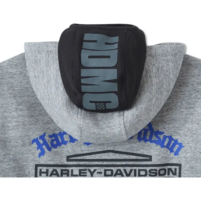 Harley-Davidson® Roaring Balaclava Hoodie - Grey Heather - Image 4