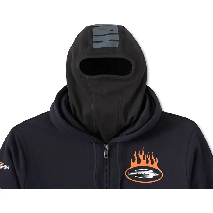 Harley-Davidson® Roaring Balaclava Hoodie - Harley Black - Image 4