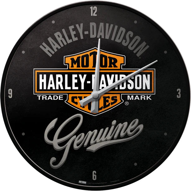 Harley-Davidson® Wall Clock-H-D Genuine