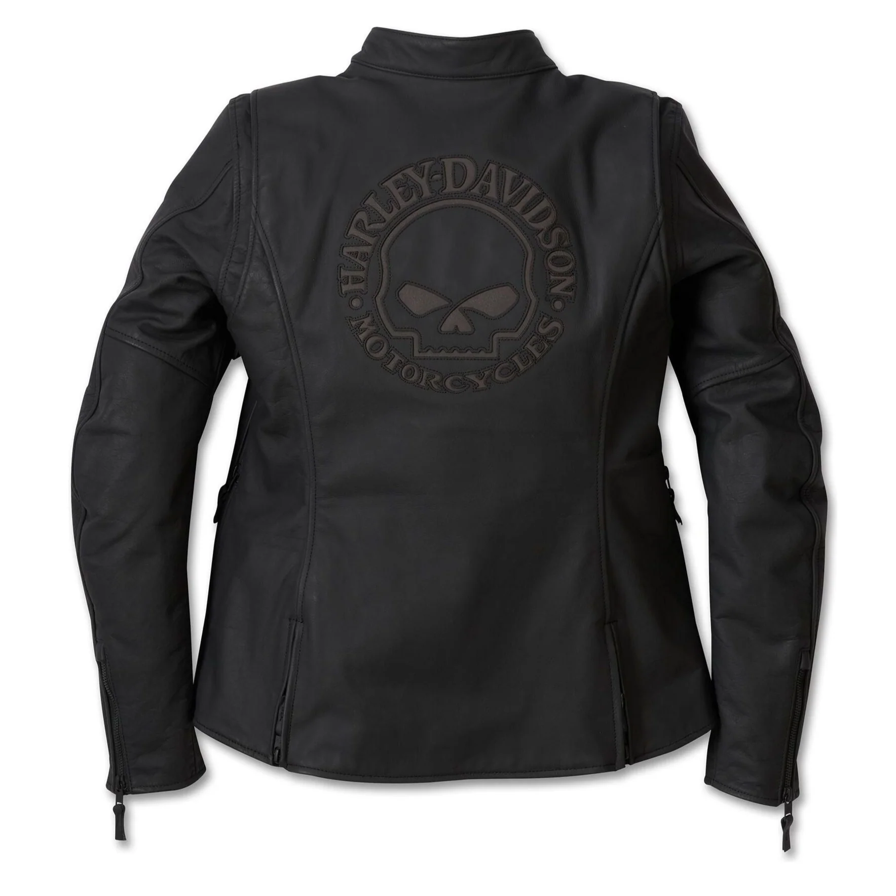 Harley-Davidson® Women's Leather Jacket Moxie Willie G Laced - Black - Image 2
