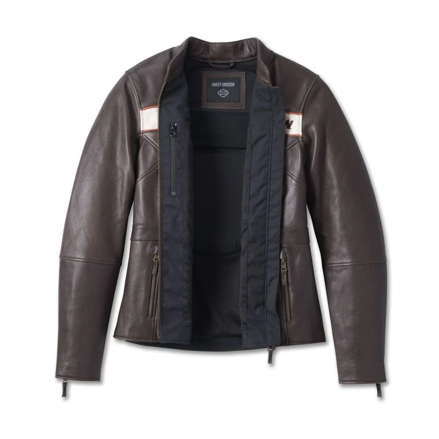 Harley-Davidson® Women's Victory Lane Leather Jacket - Image 3