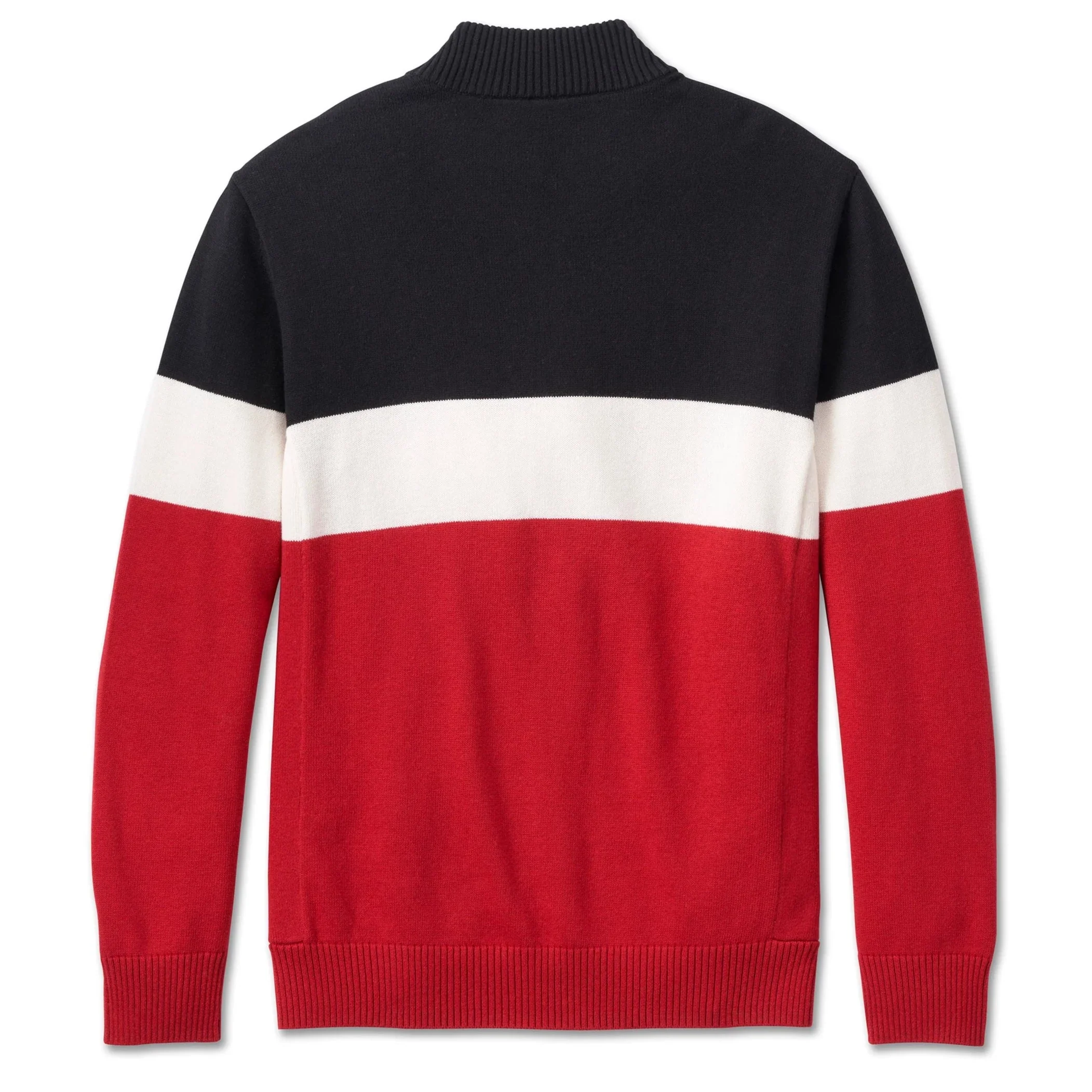 Harley-Davidson® Men's Darting 1/4 Zip Sweater - Red - Image 2