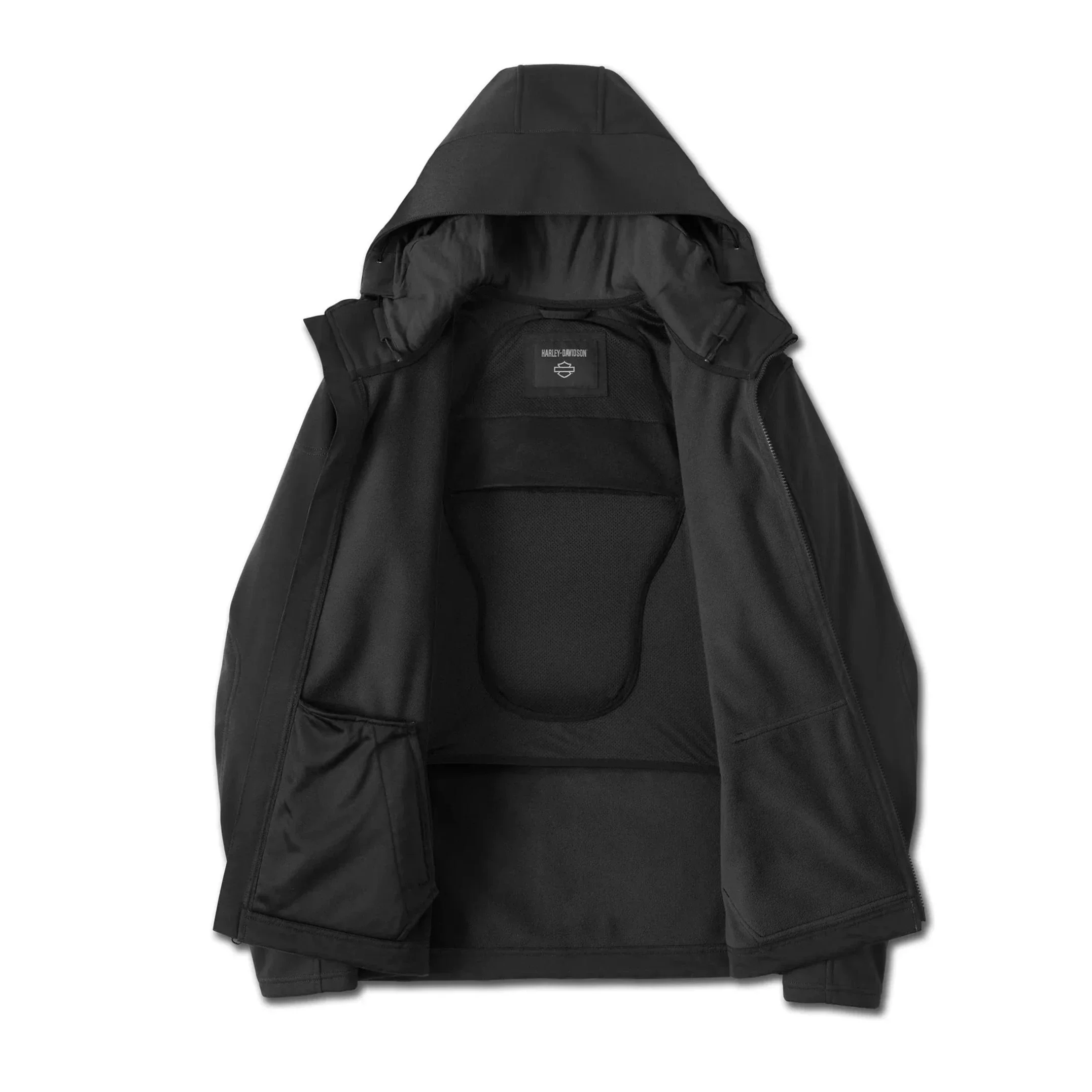 Harley-Davidson® Men's Deflector 2.0 Hooded Bar & Shields Riding Fleece - Image 3