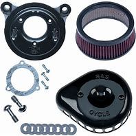 S&S CYCLE AIR CLNR BLK MTD TBW-16