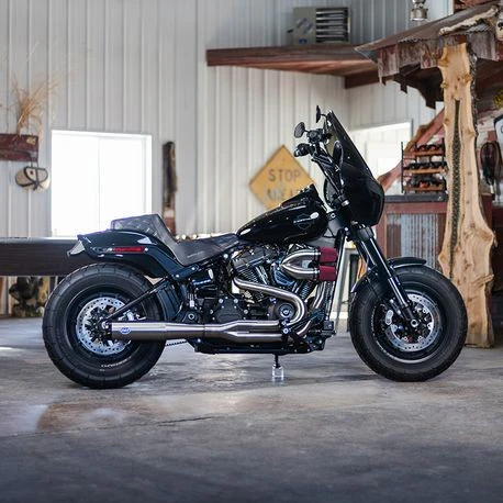 S&S Cycle SuperStreet 2 Into 1 Exhaust System In Stainless Steel - Image 2