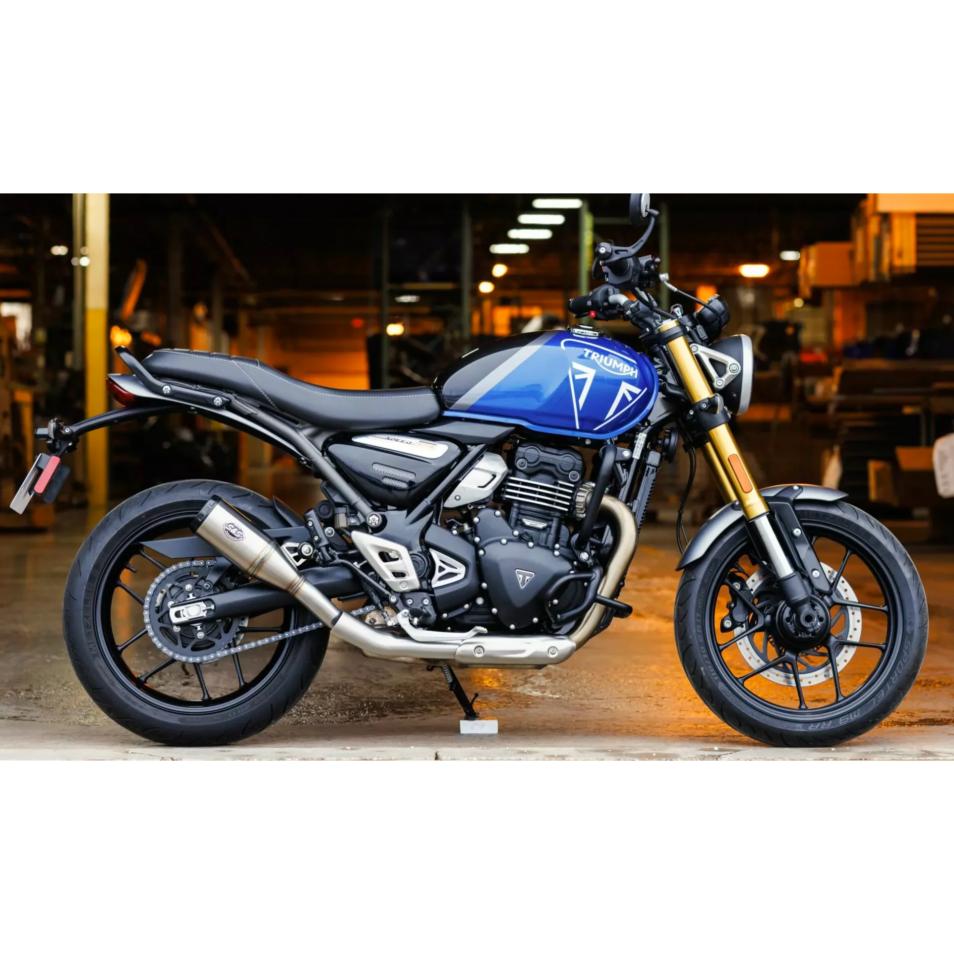 S&S Grand National Muffler for Triumph 400 - Fitment Included, Deposit Only - Image 4