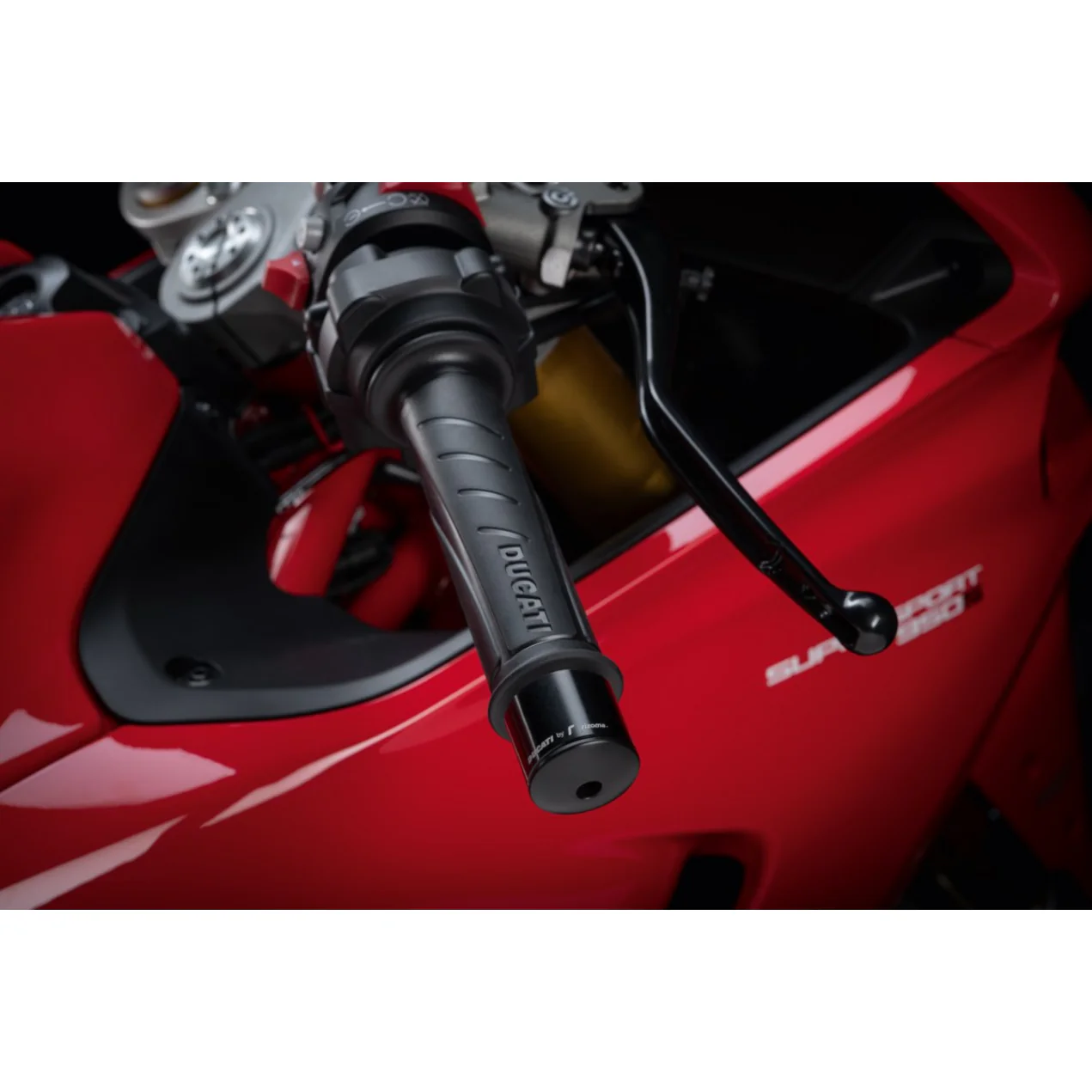 Ducati Rizoma Billet Aluminium Handlebar Balancing Weights - Red - Image 4