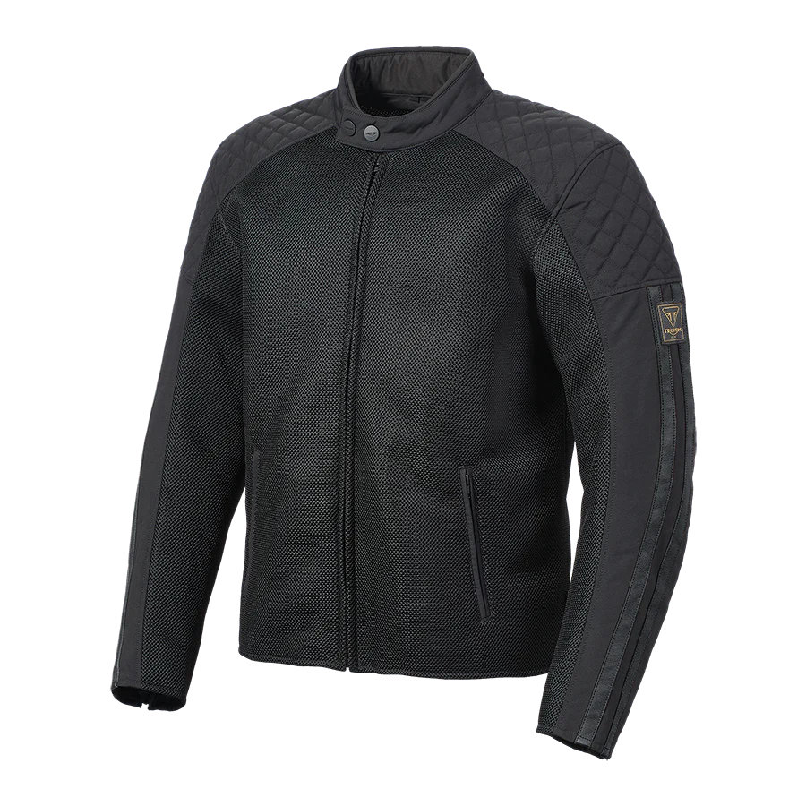 Triumph Braddan Retro Mesh Jacket - Black - Image 2