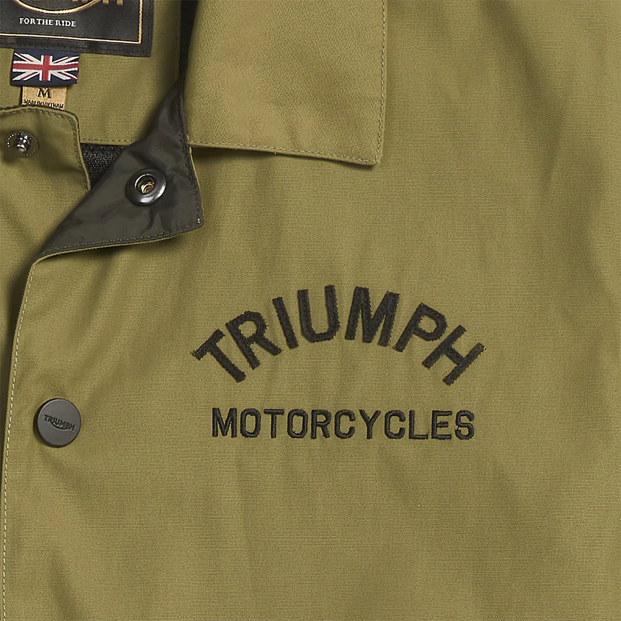Triumph Carter Coach Jacket - Khaki/Black - Image 3