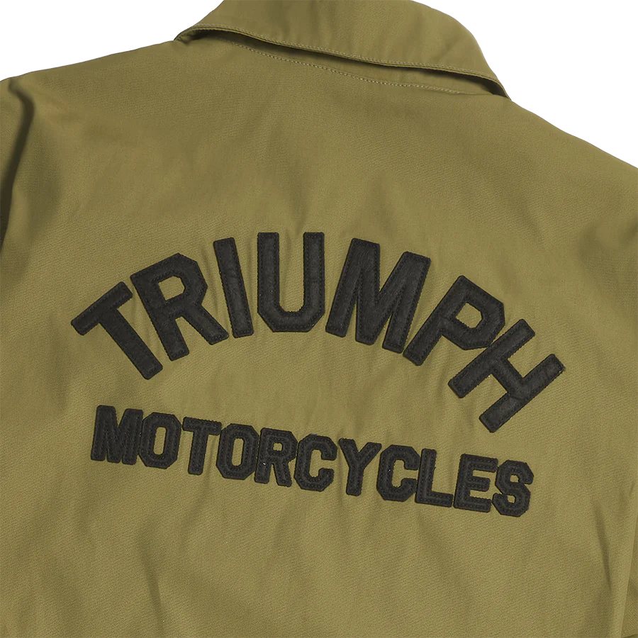 Triumph Carter Coach Jacket - Khaki/Black - Image 4