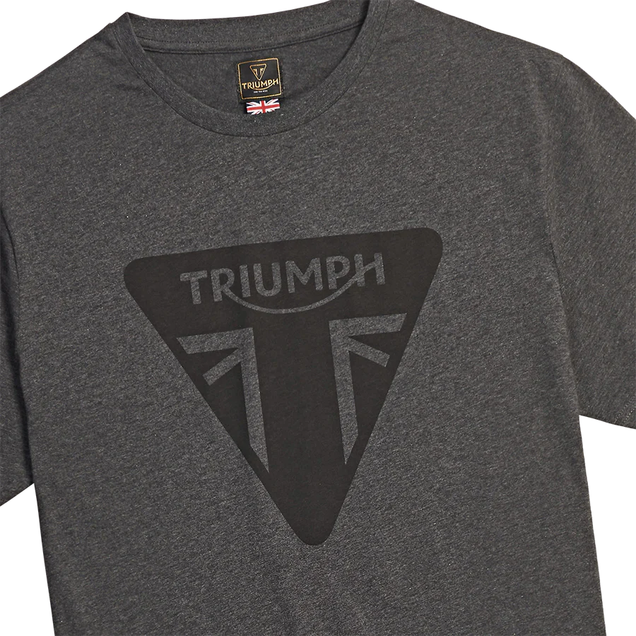 Triumph Helston T-Shirt - Black Marl - Image 3