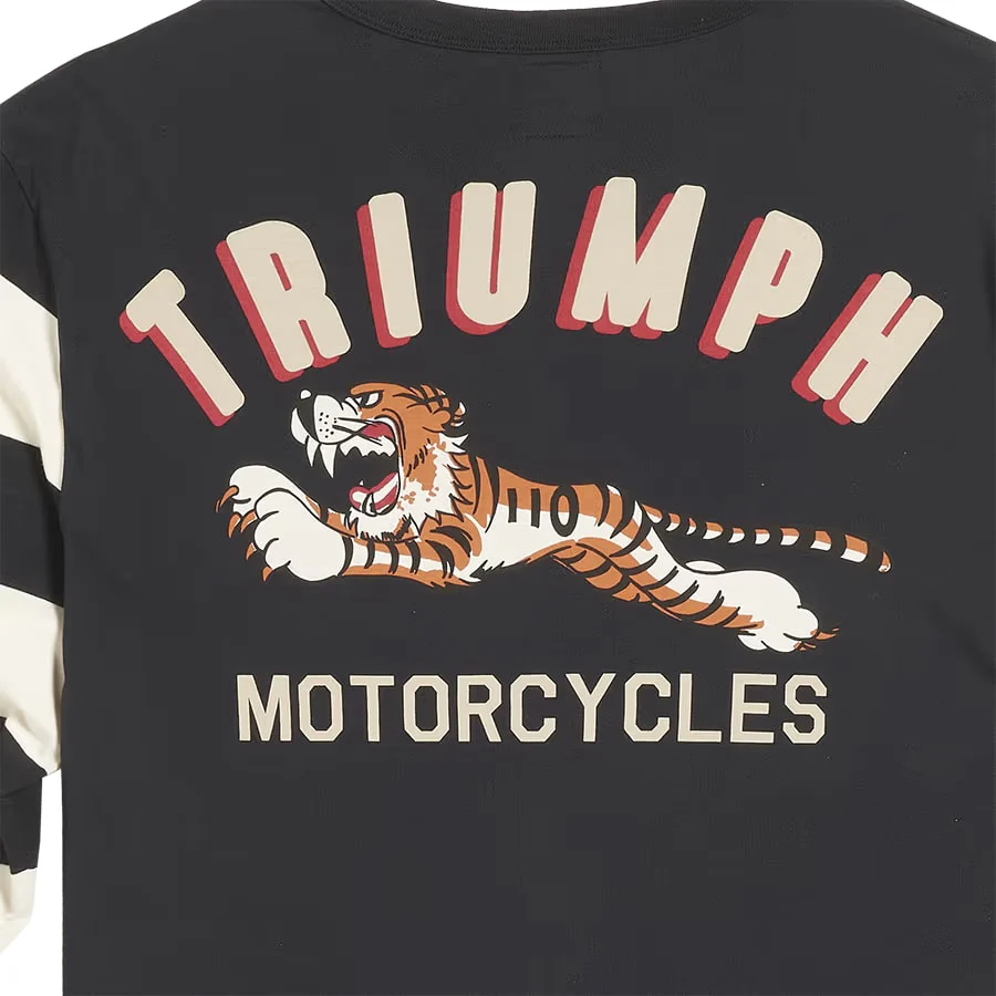 Triumph Heritage Supertrack Tiger Striped Long Sleeve T-Shirt - Image 4
