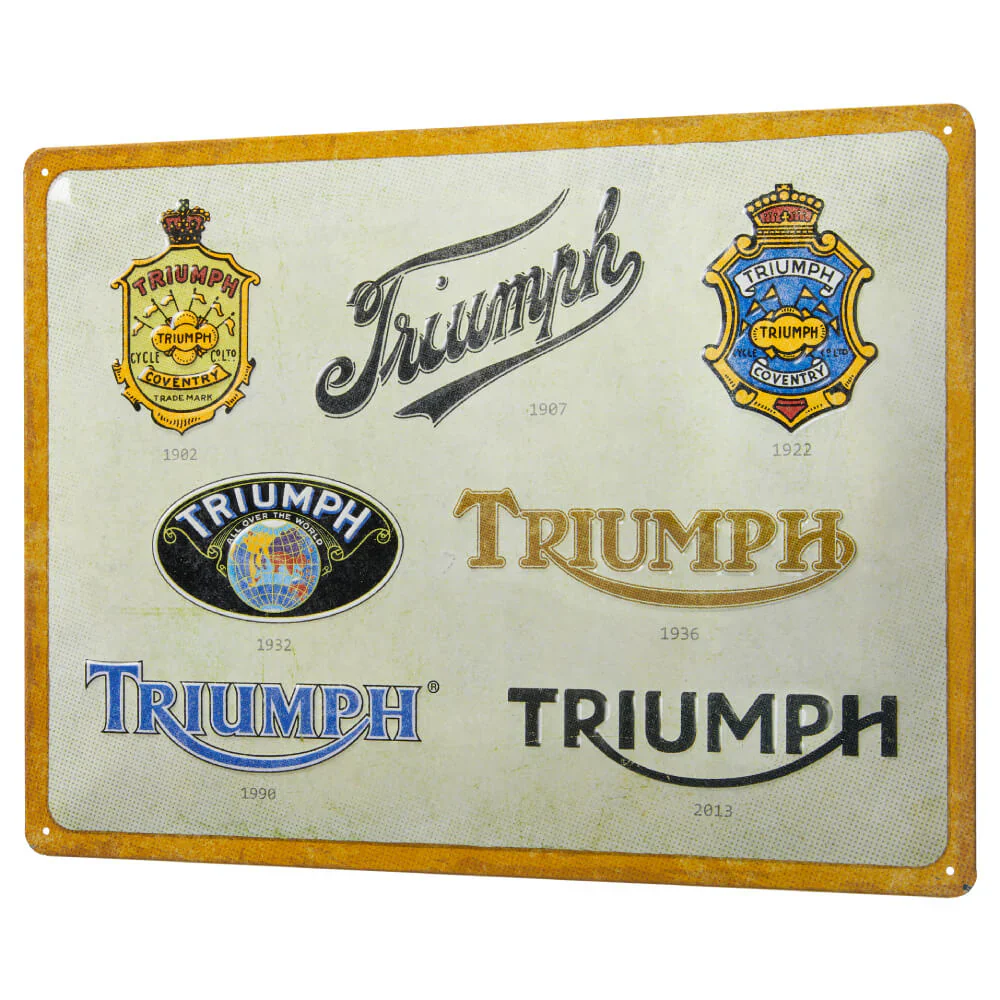 Triumph Lineage Tin Sign - Image 2