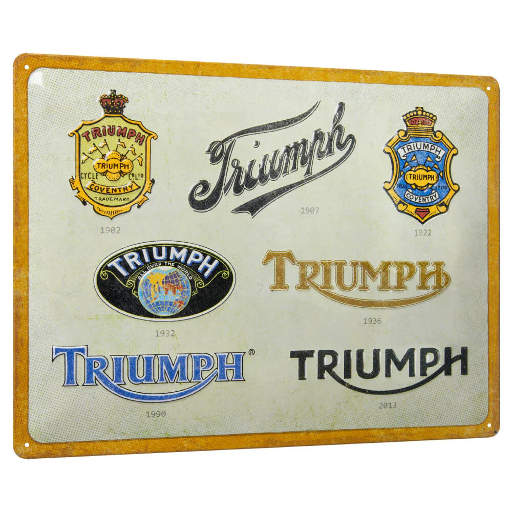 Triumph Lineage Tin Sign - Image 3