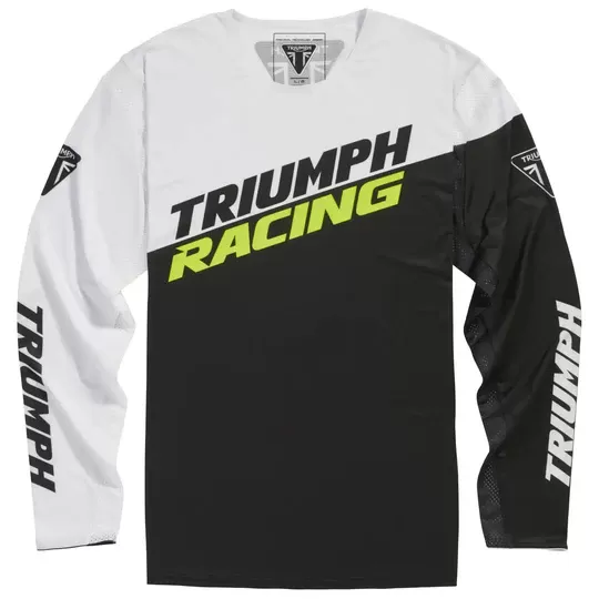 Triumph Racing Colour Block Jersey Black / White