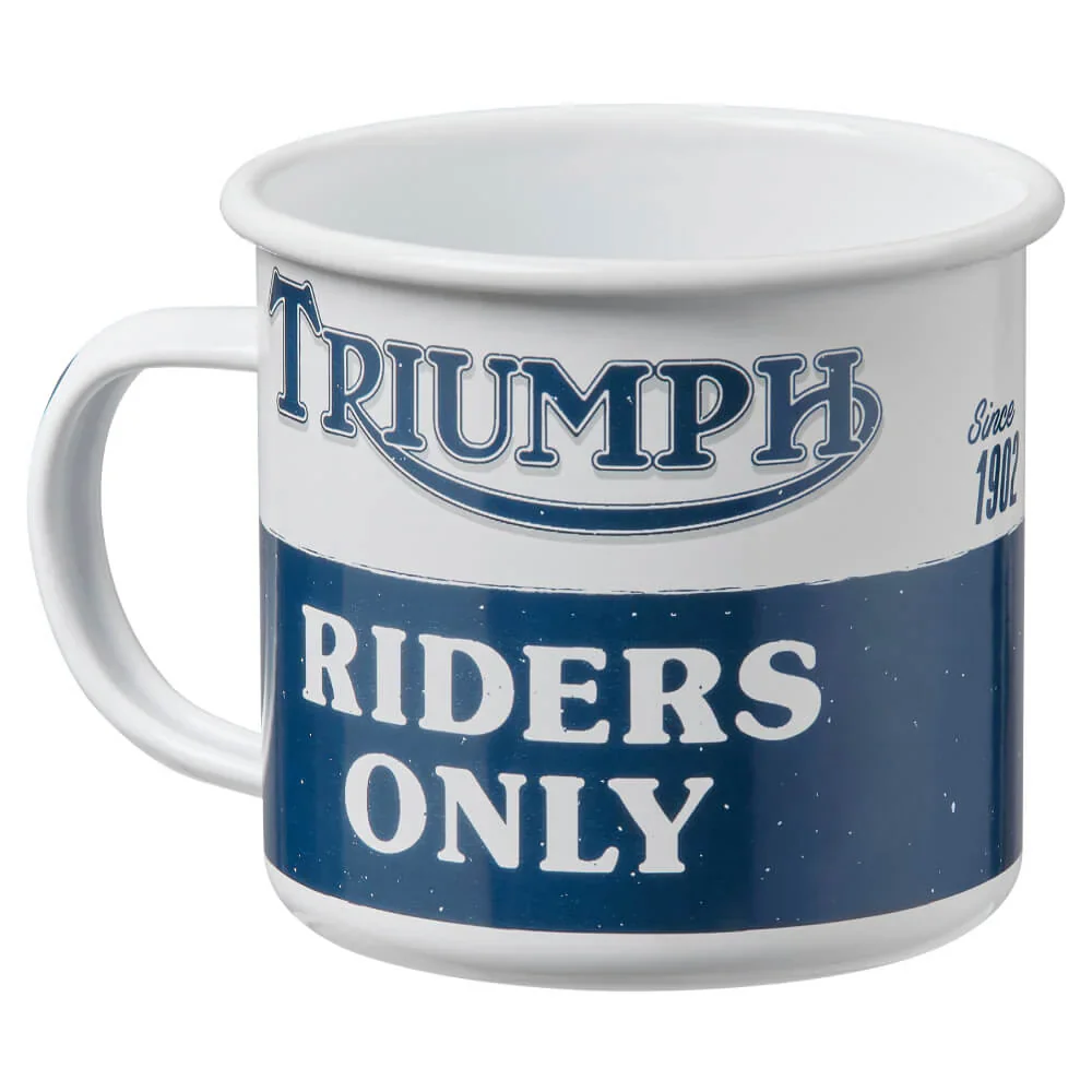 Triumph Riders Only Enamel Mug - Image 3