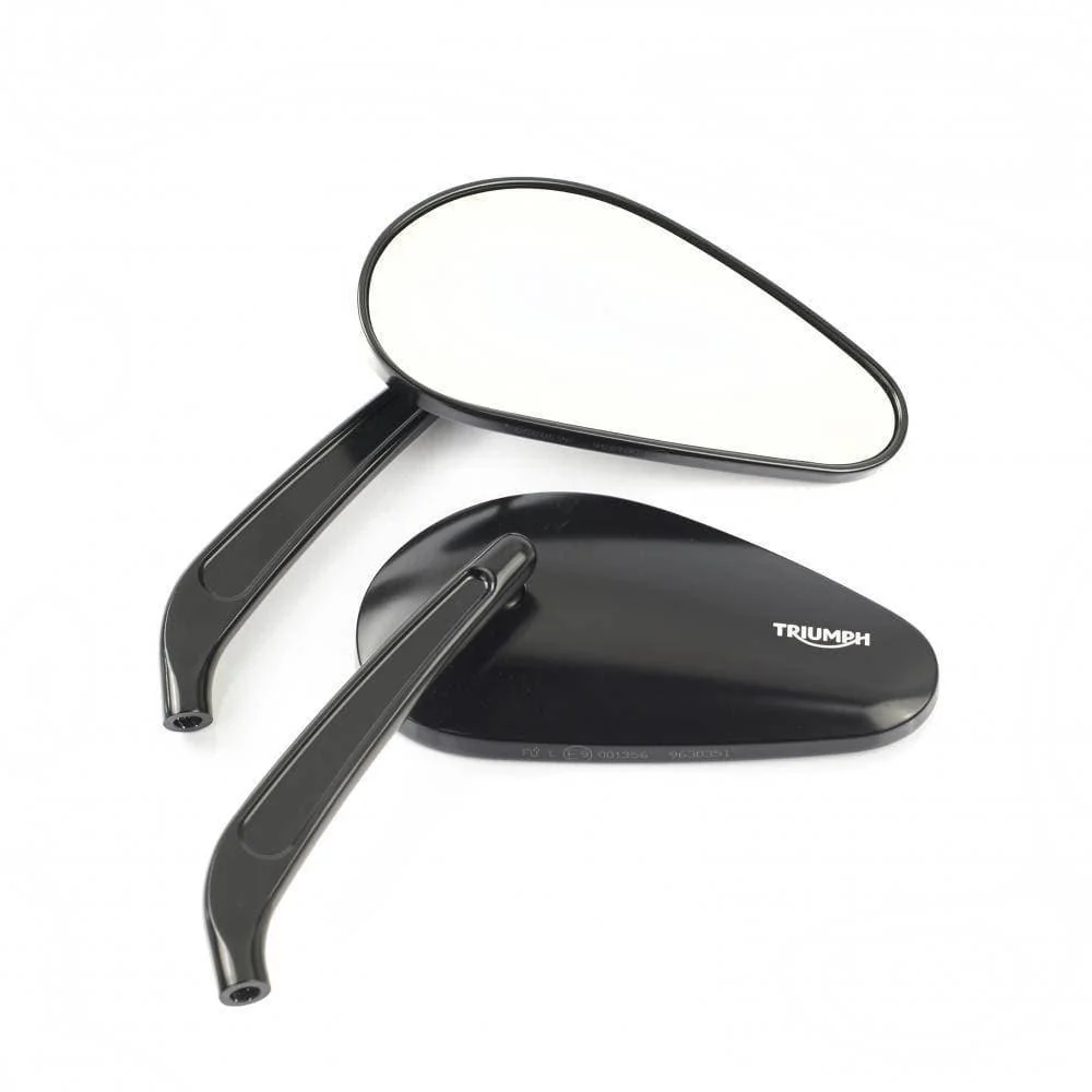 Triumph Teardrop Cast Mirrors Pair