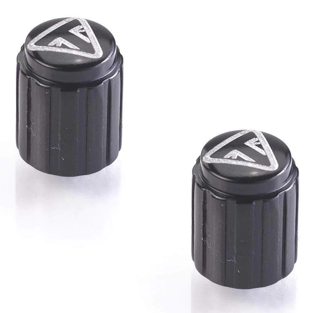 Triumph Valve Caps - Laser Etched Black