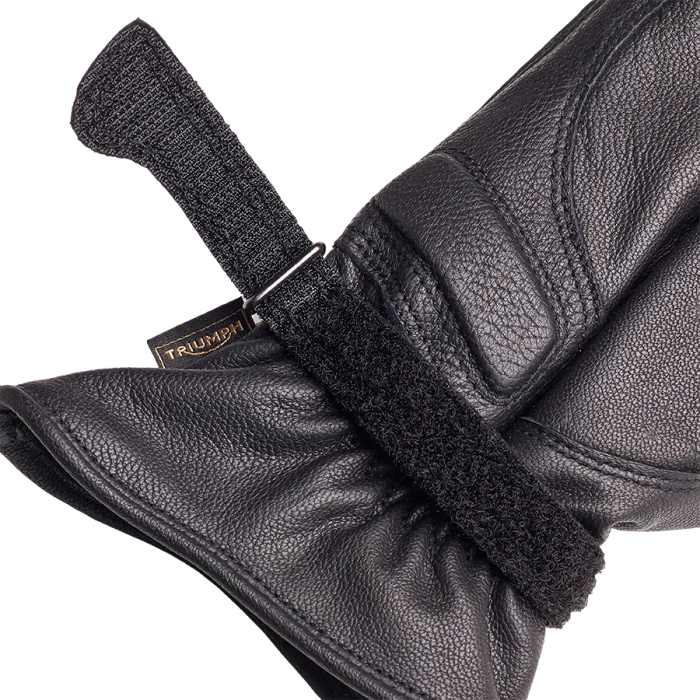 Triumph Vance Leather Gloves Black - Image 2
